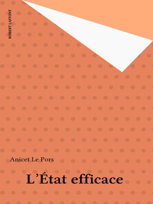 cover image of L'État efficace